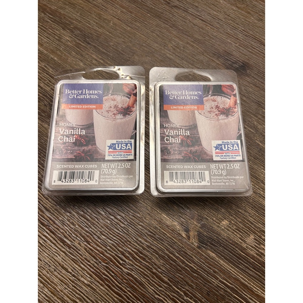 Better Homes Gardens Honey Vanilla Chai Scented Wax Cubes 2 Pack